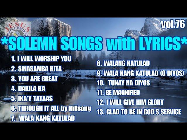 NEW RELEASE SOLEMN WORSHIP SONGS WITH LYRICS| NON-STOP CHRISTIAN SONGS| JMCIM SONGS WITH LYRICS