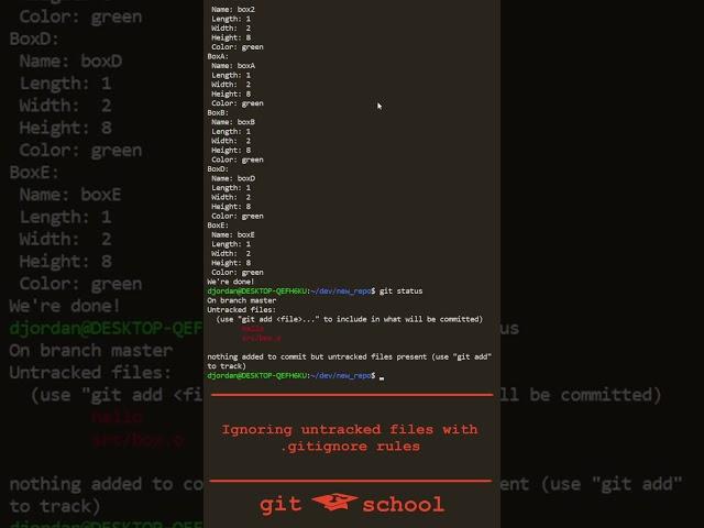 Git Quick: gitignore rules