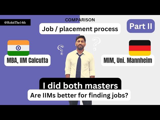 MBA or MIM (2024): Job, Placements | PART II | IIM, India vs Universities, Abroad (Germany, EU)