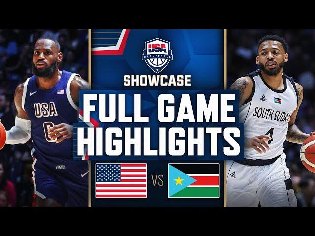 SOUTH SUDAN vs USA | USAB SHOWCASE | FULL GAME HIGHLIGHTS | July 20, 2024