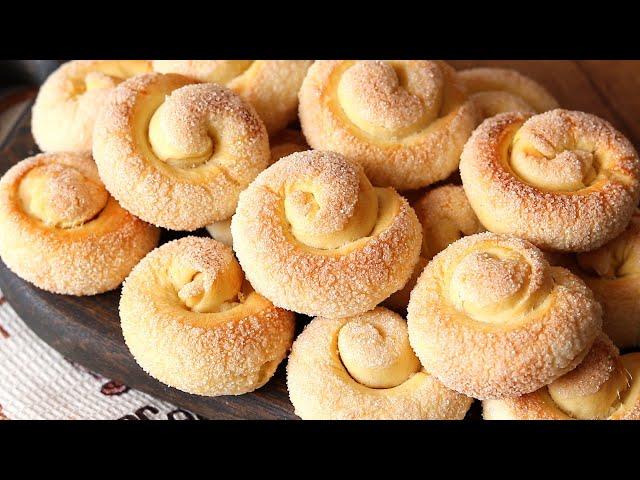 A little kefir and quick pastries for tea are on your table! Sugar curls cookies. Cookies recipe