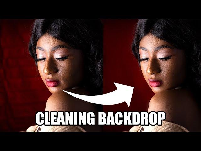 Fastest method to remove wrinkles from backdrop - Iron Wrinkles using Photoshop