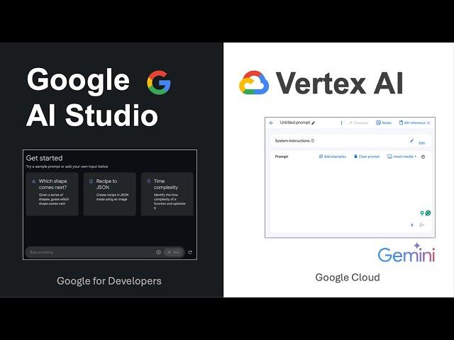 Google AI Studio vs Vertex AI vs Gemini... Making sense of the madness