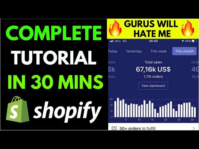 How to Start a Shopify Store In Under 30 Minutes! (Shopify Tutorial for Beginners 2020)
