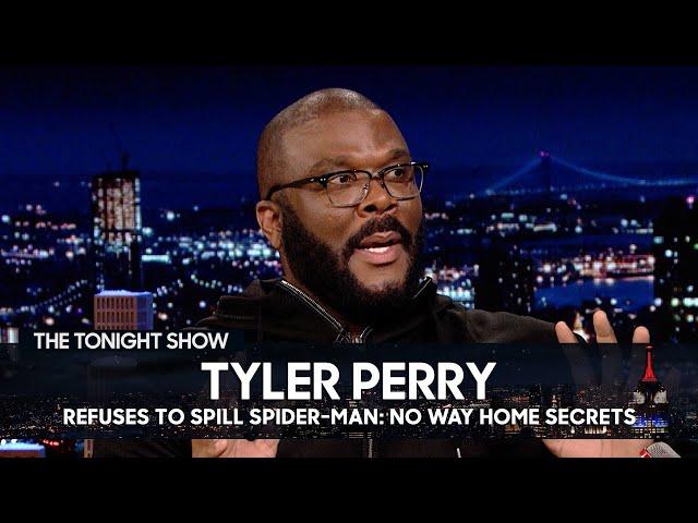 Tyler Perry Refuses to Spill Spider-Man: No Way Home Secrets | The Tonight Show