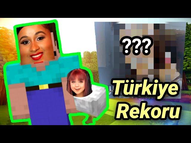 Minecraft'ta devasa CELLAT36 heykeli yapmışke  //nurdisina