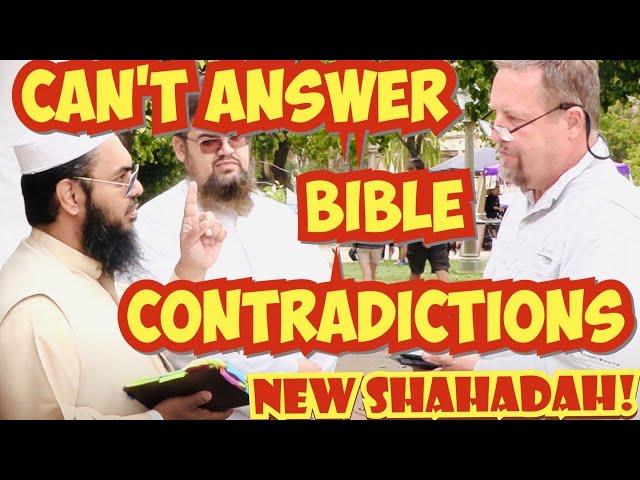 Christian Preacher came to Debate Shaykh Uthman & New Shahadah