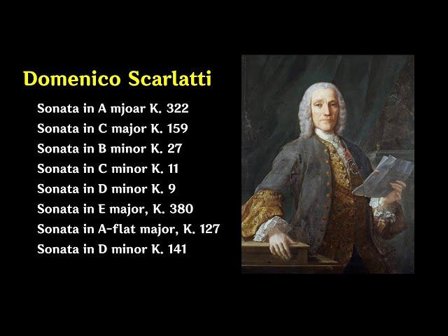 바로크 시대 피아노 명곡. 스카를라티 피아노 소나타 모음곡. Domenico Scarlatti, Piano Sonata [유튜브 자막 설명]