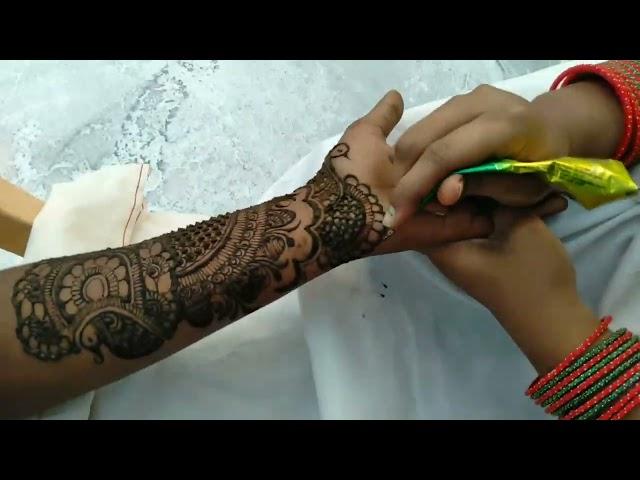 Bridal mehndi design with Singh cone || Mehndi designer