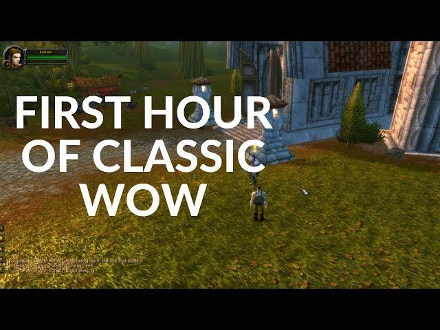 The First Hour of Classic WoW (Live Stream in 2 Hours)