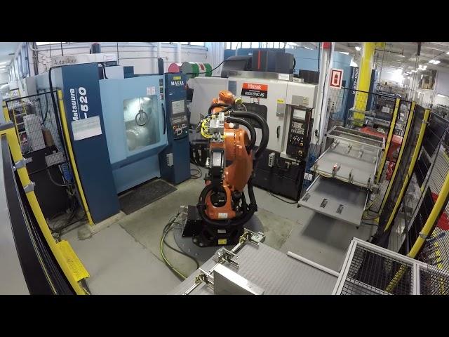 Automated Robotic Cell for CNC Machining at Avior using Kuka Robot