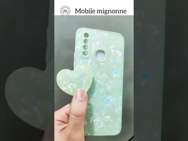 Heartin|shape pop socket with mobile case  protection|mobile mignonne