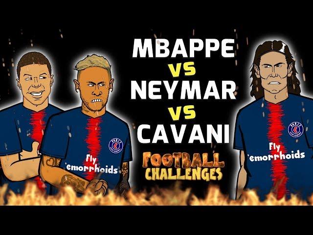 MBAPPE vs NEYMAR vs CAVANI: Football Challenges!