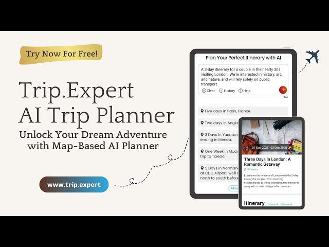 Trip.Expert AI Trip Planner - Discover the Ultimate Travel Planning Tool!