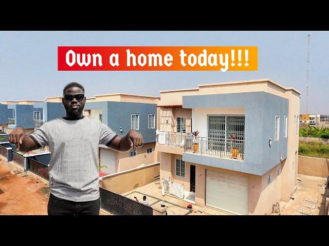 Affordable Homes you can buy-2 Bedroom semidetached homes for Sale-Building in Ghana 