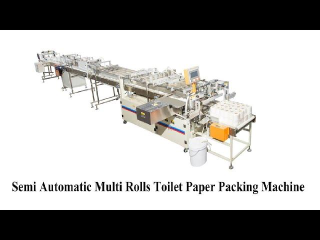 Double layer 4rolls kitchen towel paper bundle packing machine