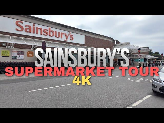 Sainsbury's Supermarket Tour - British Grocery Shopping Vlog [4K]