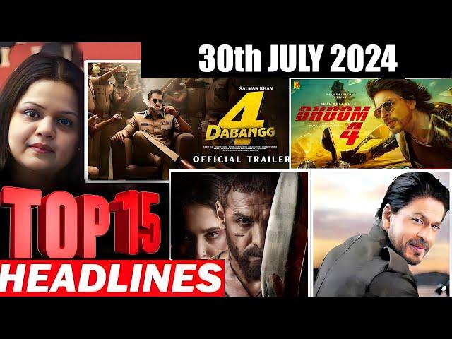 Top 15 Big News of Bollywood | 30th JULY 2024 | Salman Khan , Ramayana, Sunny Deol, Amir Khan