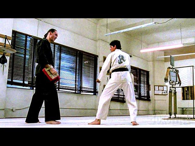 Daniel-san trains at Cobra Kai's | Karate Kid 3 | CLIP