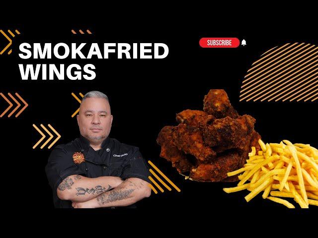 THE BEST "SMOKAFRIED BUFFALO WINGS" EVER! - Buffalo Chicken Wings | CHEF ROLO