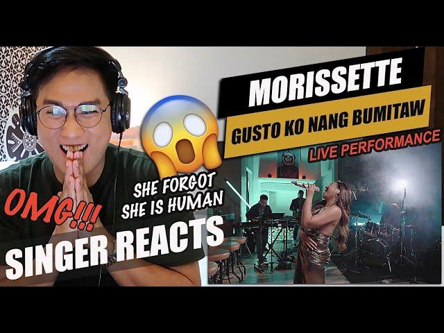 Morissette - Gusto Ko Nang Bumitaw (live band performance) | SINGER REACTION