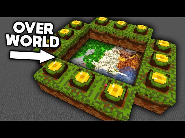 I Built an Overworld Portal in Minecraft Hardcore