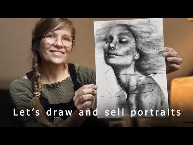 Artists! Avoid these 3 Mistakes | Expressive Charcoal Drawing Session