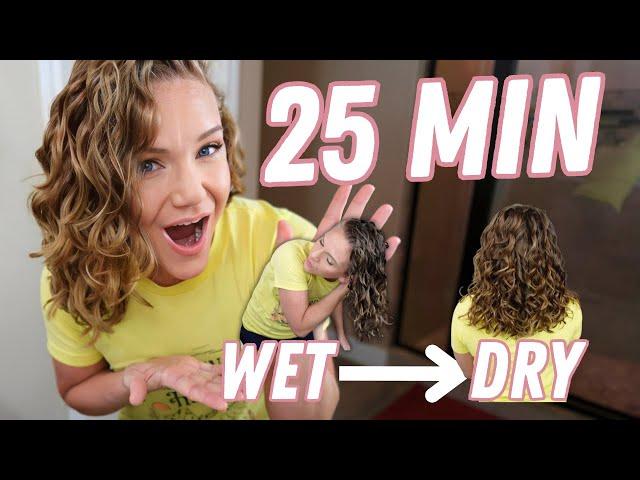 INSANELY FAST CURLY HAIR ROUTINE