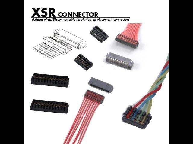 JST XSR 0.6 mm pitch IDC cable assembly 02XSR 04XSR 06XSR 10XSR 16XSR 20XSR 22XSR JST XSR harness