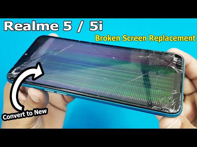 Realme 5 and Realme 5i Broken Screen Replacement | Mobile Display Restoration | How To Replace???