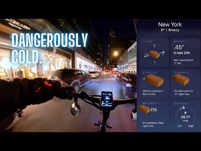 Below Freezing NYC Commute on the Nami Burn E! | EScooter Ride Vlog Ep. 4