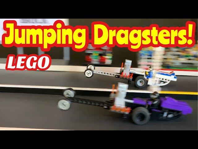 MOC LEGO race JUMPING DRAGSTER custom jump track DRAG BRICK racing speed strip champions