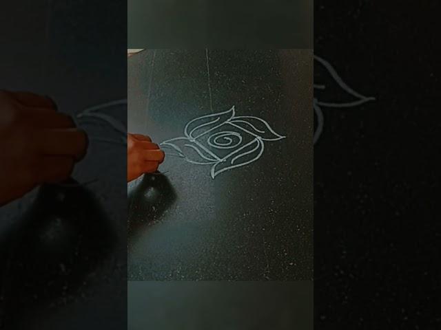 easy & small rangoli design #muggulu #