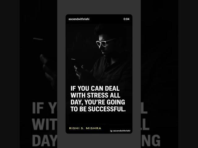 How Stress Builds Success | Rishi S. Mishra Motivation