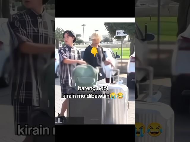 Poor taehyung He thought jhope grab his luggage   #bts #taehyung