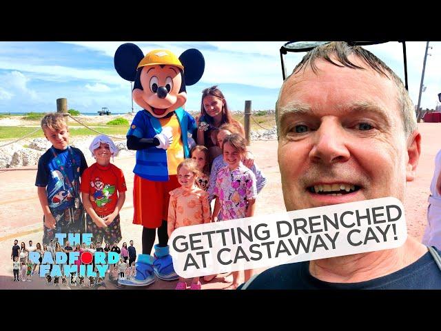 Disney Cruise Day 6 - Getting Drenched at Castaway Cay! | The Radford Family