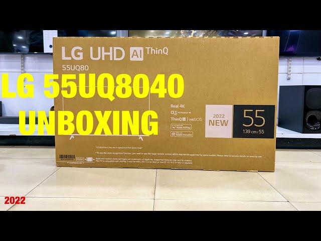 LG 55UQ8040 4K Ultra HD Smart LED TV  Unboxing