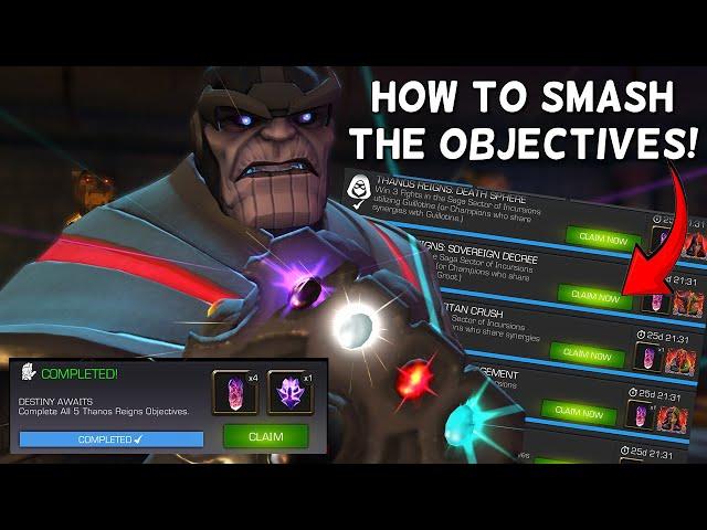 Objectives Cheesed and Team Options To Cover Thanos Objectives | Marvel Contest of Champions
