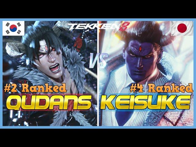 Tekken 8 ▰ KEISUKE (#4 Ranked Kazuya) Vs QUDANS (#2 Ranked Devil Jin) ▰ High Level Gameplay