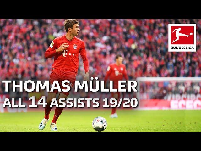 Thomas Müller - All Assists 2019/20 So Far From The Bundesliga's Assist King