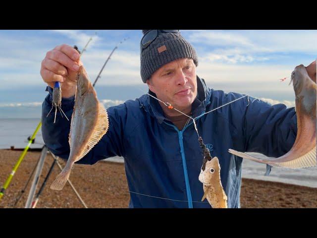 Winter Sea Fishing from the Beach- January 2023