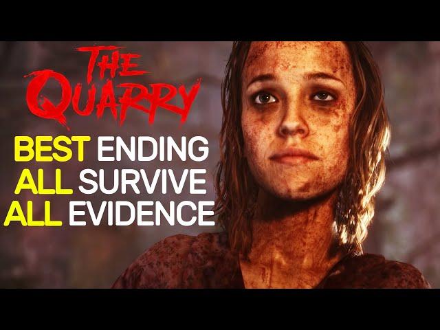 The Quarry - REAL Best Ending & FULL Walkthrough (ALL Teens & MOST Hacketts Alive, ALL 10 Evidence)