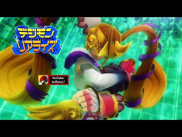 Digimon ReArise Story Evos through Mega: HeavyLeomon, Mitamamon, LovelyAngemon, Rasenmon, WarGreymon