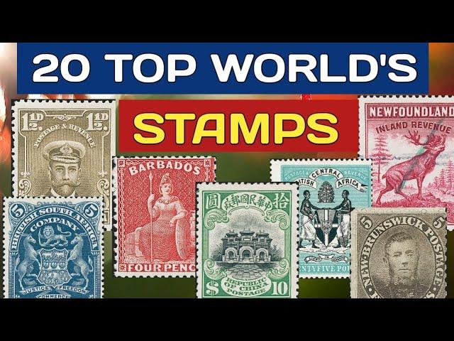 Most Expensive Stamps In The World - Part 9 | 20 Top World's Rare Stamps For Collecting