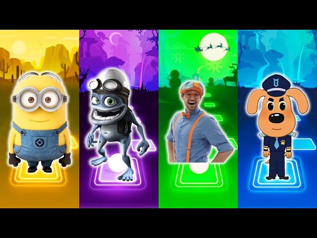 Minions - Crazy Frog - Blippi - Sheriff Labrador - Tiles Hop EDM Rush