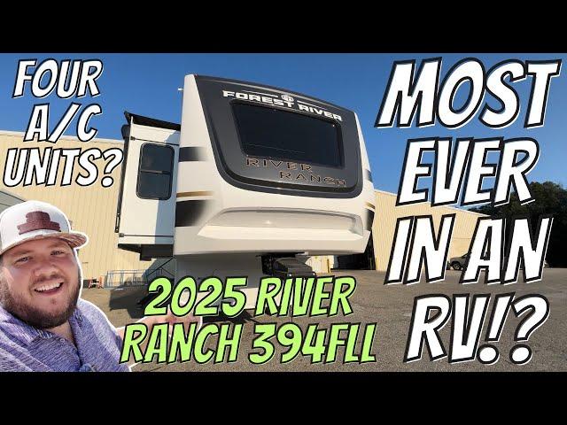 RV with BIGGEST A/C (4 A/C Units) 2025 River Ranch 394FLL | 14' Loft!?