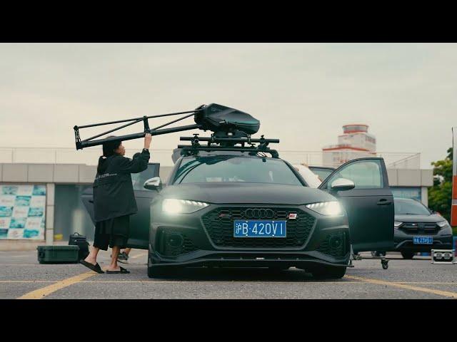 Car Video BTS - DJI Ronin4D on GIC #Tilta Hydra arm mini