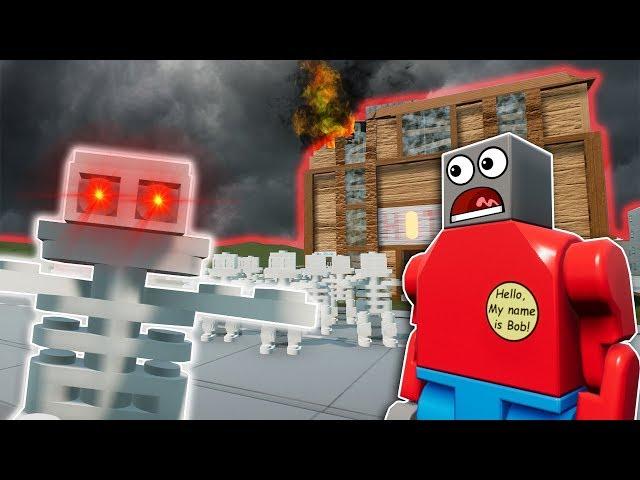 HAUNTED SKELETON ARMY TAKES OVER LEGO CITY! - Brick Rigs Roleplay Gameplay - Scary Lego Jobs