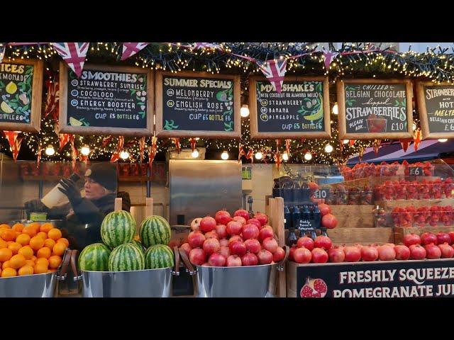 Fresh Fruit Juice Bar on London street