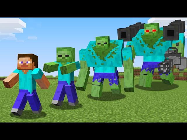 Evolving MUTANT ZOMBIE to GOD ZOMBIE in Minecraft